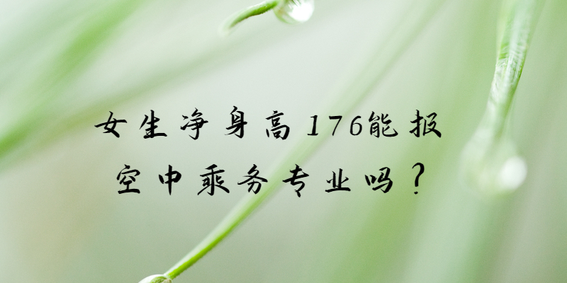 女生凈身高176能報空中乘務(wù)專業(yè)嗎?