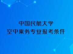 中國民航大學2023年空中乘務(wù)專業(yè)報考條件